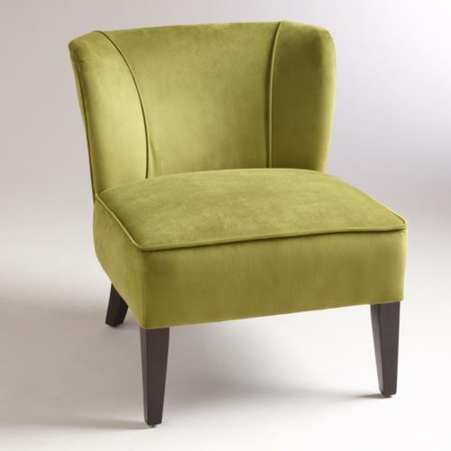 πράσινες καρέκλες σχεδιαστών πολυθρόνες μαλακές βελούδινες καρέκλες πόδια πλάτη