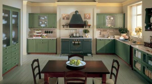 πράσινο χρώμα για την κουζίνα