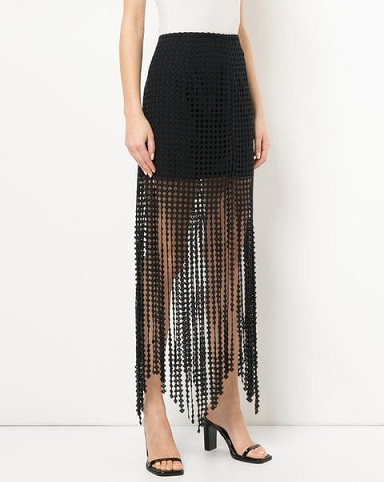 Ilgas sijonas „Maxi Fringe“