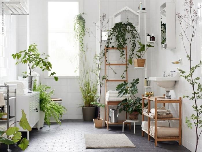 πράσινα φυτά ιδέες μπάνιου σχεδιασμός μπάνιου