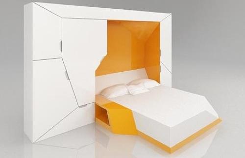 ντουλάπα κρεβάτι σχέδια κλινοσκεπάσματα πορτοκαλί μποξετί