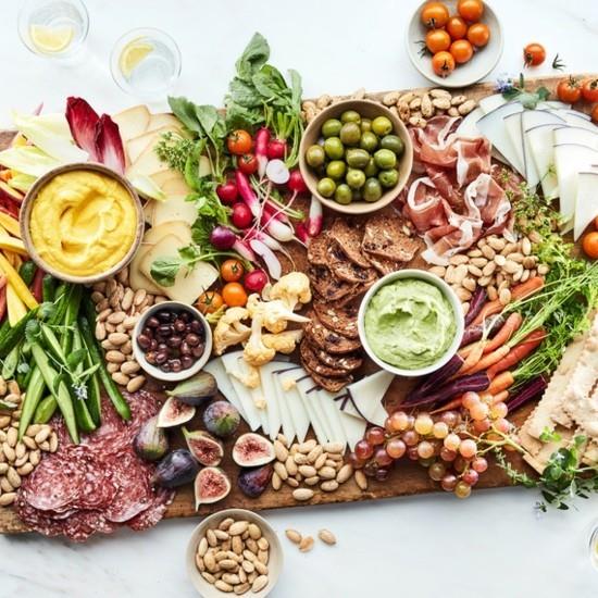 guacamole κάρυ ντιπ κρύο μπουφέ βοσκή τραπέζι