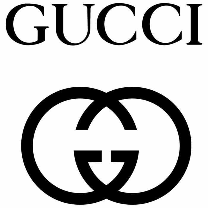 μάρκα μόδας λογότυπο guccio gucci