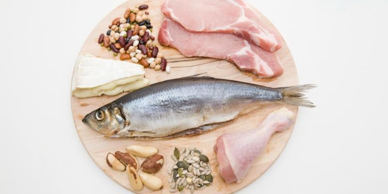 καλές πηγές πρωτεΐνης φυτικές πρωτεΐνες τροφές γαλακτοκομικά προϊόντα ψαριού