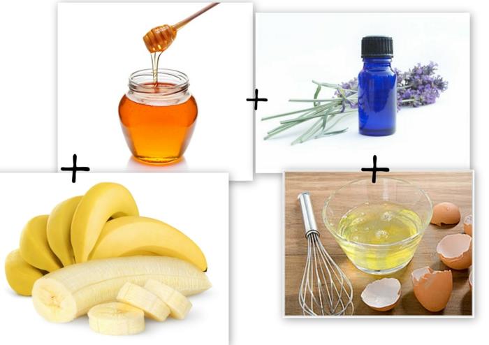 συμβουλές φροντίδας μαλλιών φτιάξτε μόνοι σας μάσκες μαλλιών μπανάνες αυγά λεβάντα