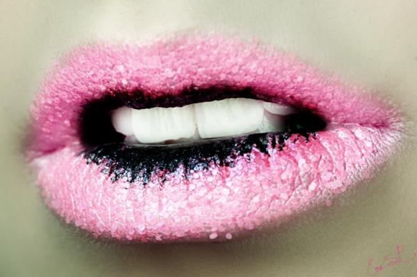 αποκριάτικα χείλη ροζ λεπτομερώς