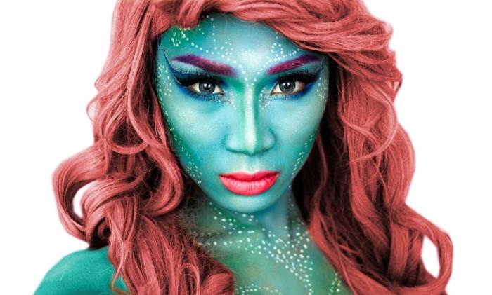Απόκριες make up ιδέες γυναίκες γοργόνα