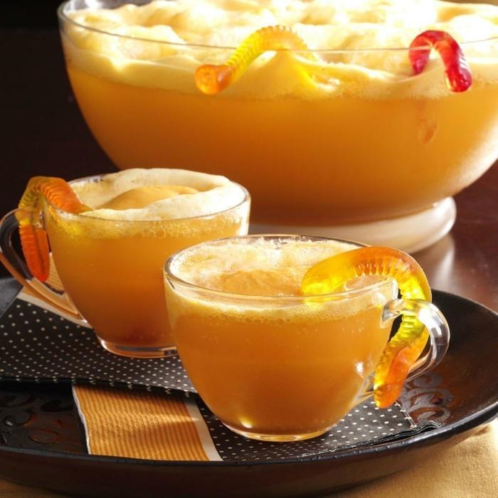ιδέες για πάρτι αποκριών ετοιμάζουν ποτά πορτοκαλί
