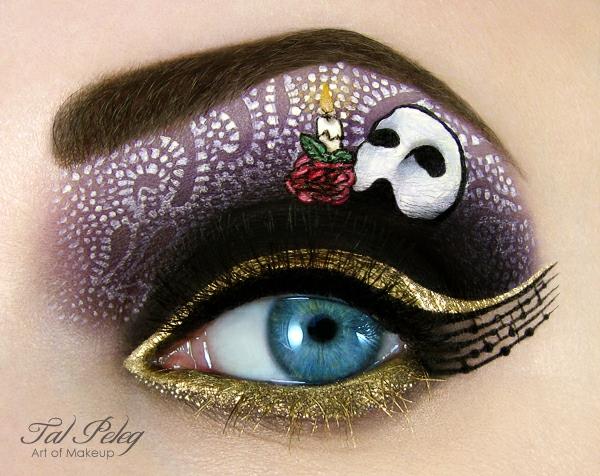 έργο τέχνης αποκριών make up eyes