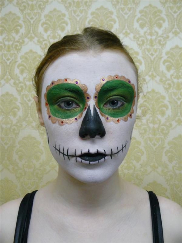 ιδέες για μακιγιάζ αποκριών κυρίες συμβουλές μακιγιάζ πράσινο μακιγιάζ ματιών