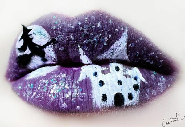 Απόκριες make up χείλη make up