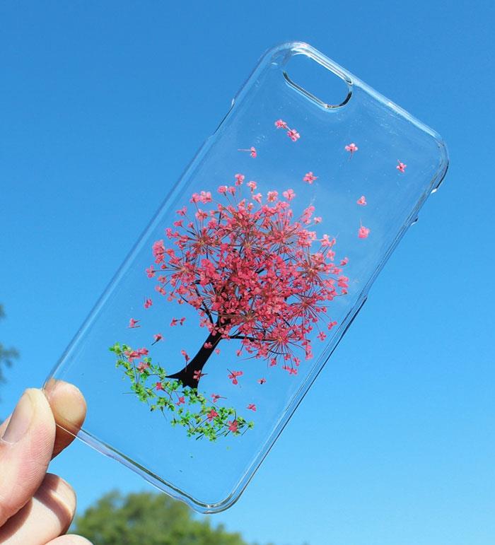 κινητό τηλέφωνο κάλυμμα λουλούδια δέντρο ροζ λουλούδια