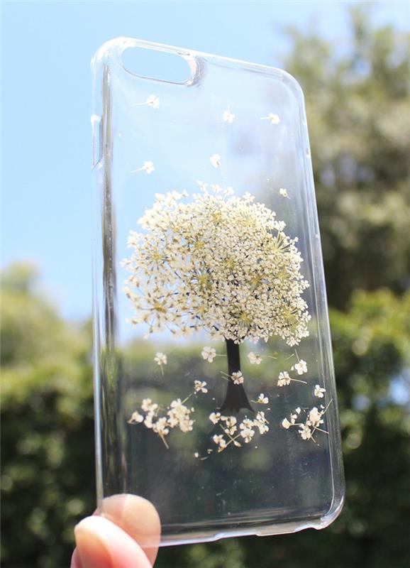 κινητό τηλέφωνο προστατευτικό κάλυμμα λουλούδι δέντρο λευκό yarrow herbaria