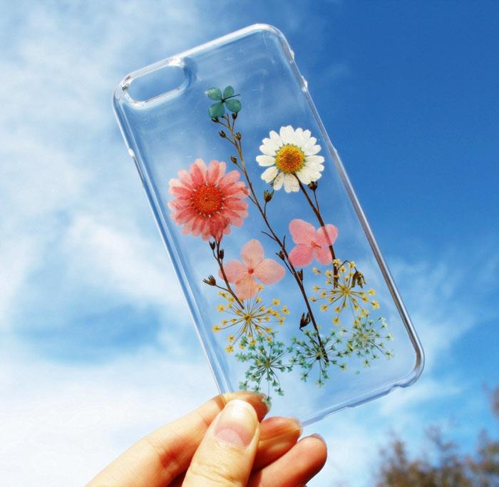 κινητό τηλέφωνο κάλυμμα χαμομήλι λιβάδι λουλούδια herbaria