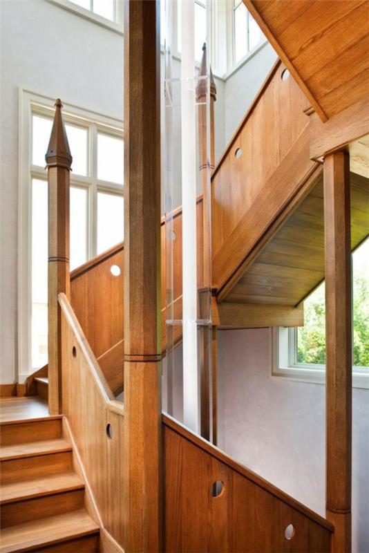 σπίτι σχεδιασμό σκάλα μασίφ ξύλο μοναδικό