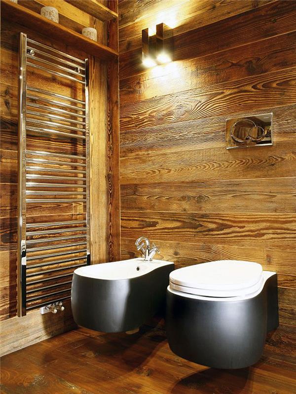 σπίτι ρουστίκ στυλ πολυτελείας ψάθινη καρέκλα ξύλο τουαλέτας