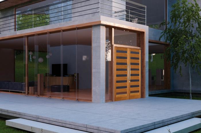 ξύλινη μπροστινή πόρτα χτίστε τη δική σας μπροστινή πόρτα από ελαφρύ ξύλο καρυδιάς ασφαλείας