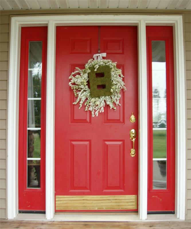 ξύλινη μπροστινή πόρτα χτίστε τη δική σας πόρτα από ανοιχτό ξύλο κόκκινη πόρτα