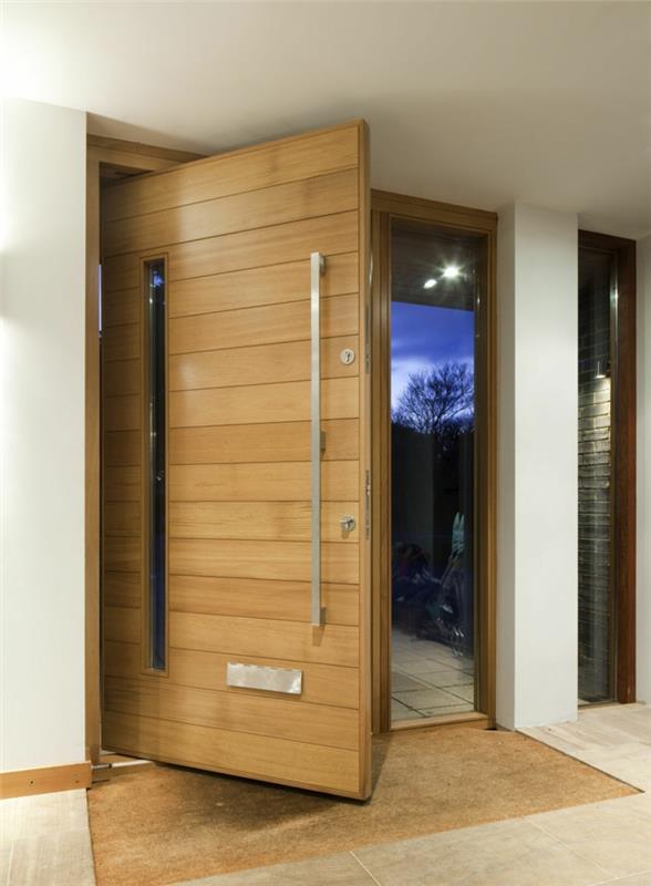 η μπροστινή πόρτα από ξύλο φτιάχνει τη δική σας είσοδο από τα πηχάκια της μπροστινής πόρτας