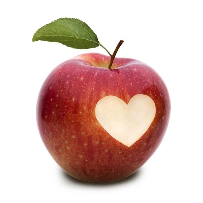 συμβουλές φροντίδας του δέρματος τρώγοντας καρδιά μήλα