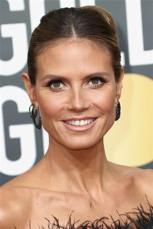 heidi klum updo καλοκαιρινό μεσαίο χωρισμό