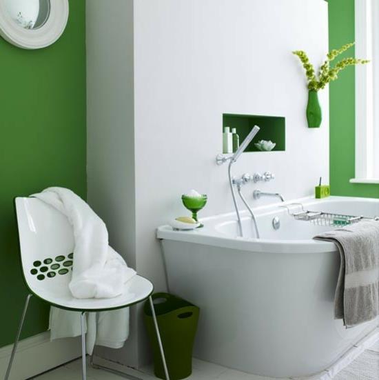 φωτεινό πράσινο μπάνιο μοντέρνα έπιπλα