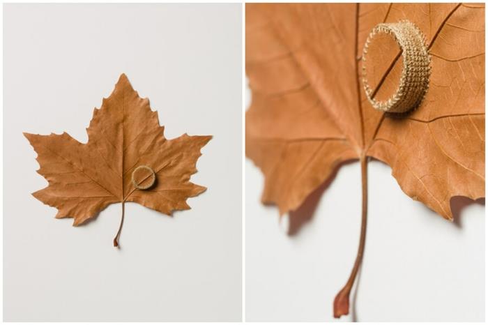 φθινοπωρινές ιδέες χειροτεχνίας με φύλλα από τον κήπο από την καλλιτέχνη Susanne Bauer