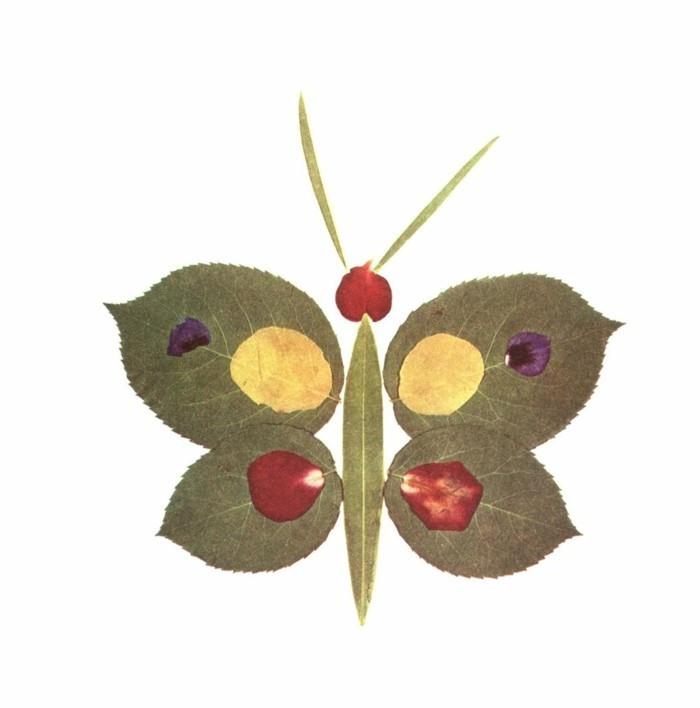 φύλλα φθινοπώρου χειροτεχνίες ιδέες διακόσμηση πεταλούδα