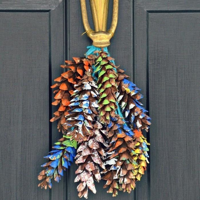 φθινοπωρινή διακόσμηση χειμωνιάτικη διακόσμηση στεφάνι πόρτας