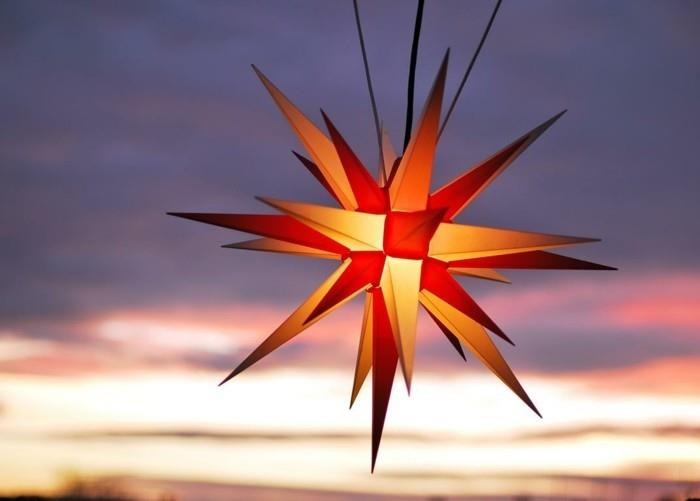 herrnhuter star φτιάξτε τις δικές σας χριστουγεννιάτικες διακοσμήσεις DIY ιδέες