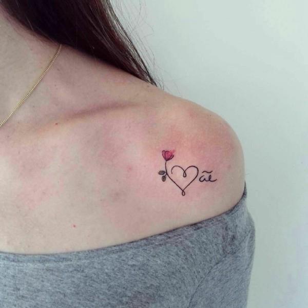 καρδιά τατουάζ μικρά τατουάζ γυναίκες ώμος