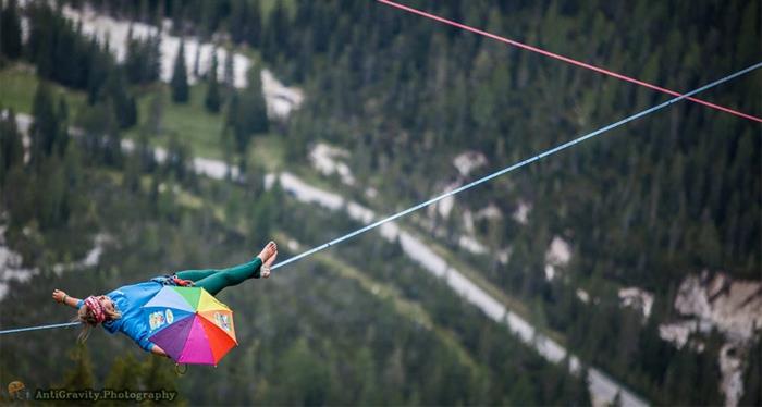 φεστιβάλ συναντήσεων highline ιταλικές Άλπεις αιώρες ακραίων σπορ