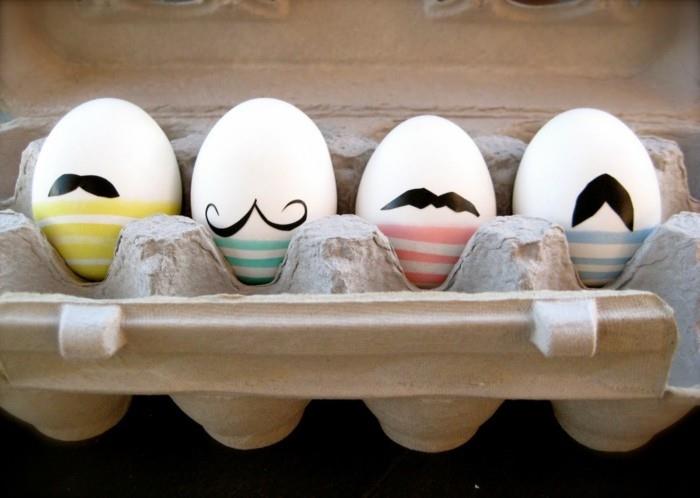 DIY hipster διακοσμήσεις για πασχαλινά αυγά