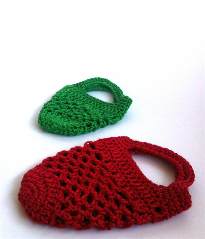 βελονάκι ιδέες γυναικείες τσάντες ιδέες κόκκινο πράσινο