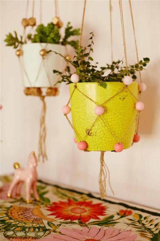 Κάντε τα κρεμαστά φανάρια μόνοι σας από το macrame