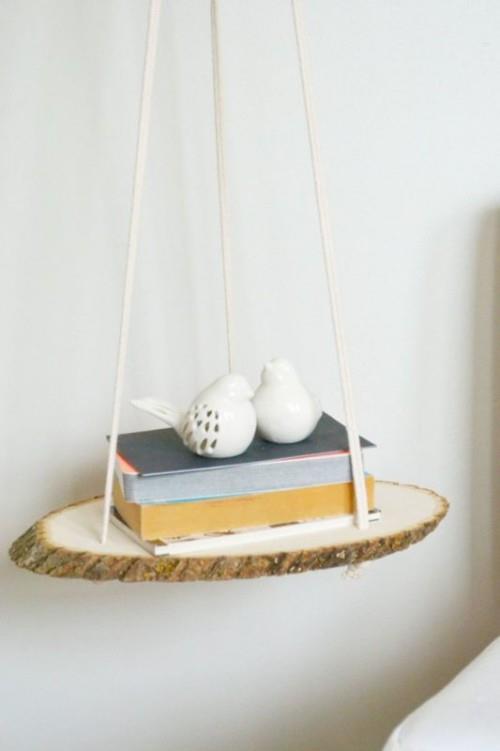 κρεμαστή ιδέα diy κομοδίνο