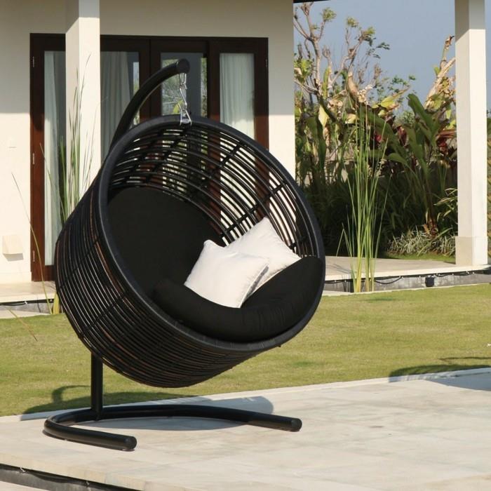 Σχεδιάστε κρεμαστές καρέκλες στον κήπο με μοντέρνα και άνετα έπιπλα