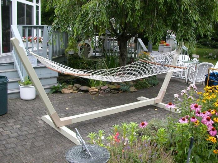 κρεμαστή καρέκλα κήπος αιώρα diy ιδέες κήπου έπιπλα κήπου