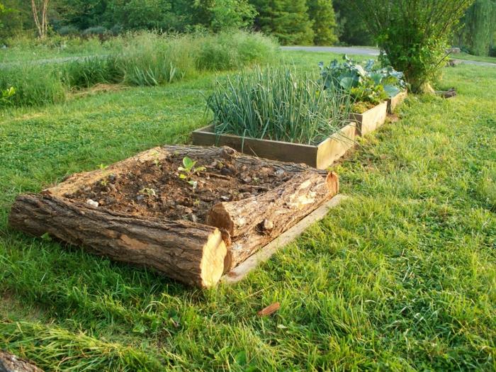 Τα υπερυψωμένα κρεβάτια δημιουργούν ιδέες κήπου από ρουστίκ ξύλο
