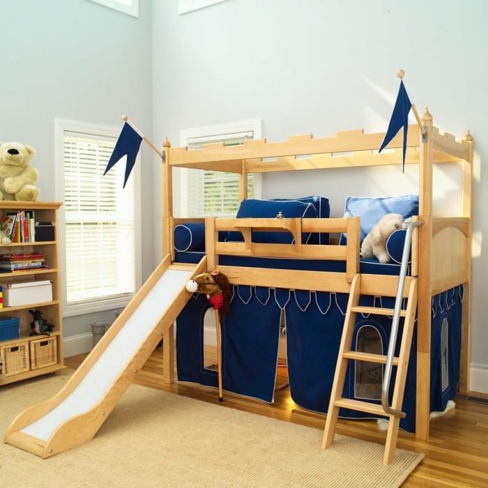Δημιουργήστε ένα κρεβάτι σοφίτας με τσουλήθρα για το δωμάτιο των αγοριών