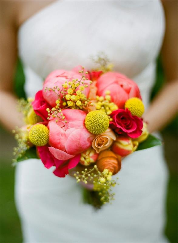 γαμήλια λουλούδια σε χρώμα φρέσκο ​​μπουκέτο