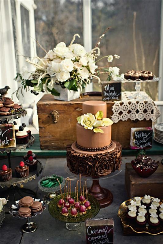 τάσεις γαμήλιας διακόσμησης διακοσμήσεις τραπεζιού γλυκά γαμήλια τούρτα