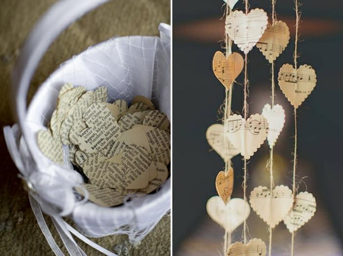 ιδέες γάμου ανακυκλώνοντας ιδέες γιρλάντες κάνουν τις δικές σας καρδιές παλιό χαρτί