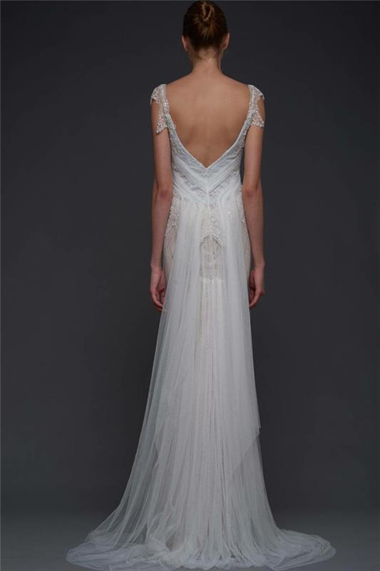 νυφικά σχεδιαστής Victoria kyriaKides bridal organza back