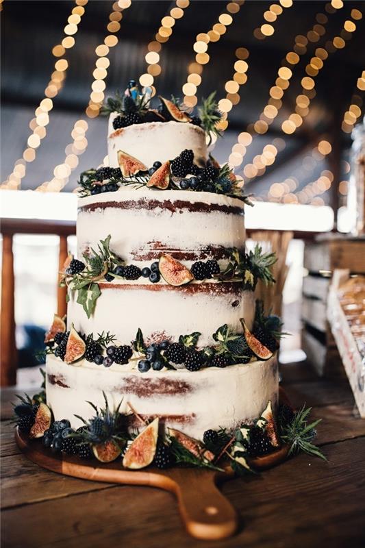 γαμήλια τούρτα εικόνες ασυνήθιστη τούρτα με σύκα