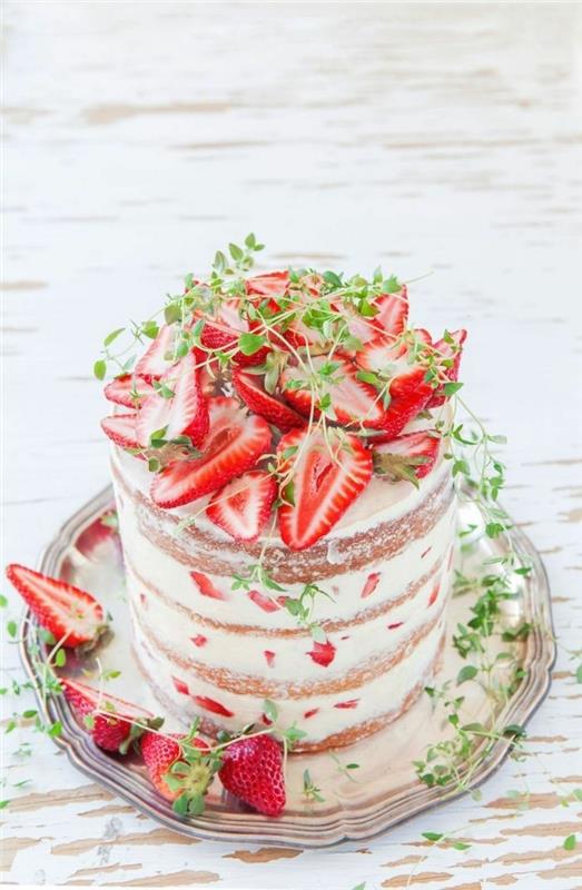 γαμήλια τούρτα εικόνες διακόσμηση με φράουλες