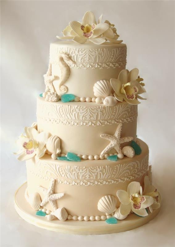 γαμήλια τούρτα εικόνες διακόσμηση με διάθεση διακοπών
