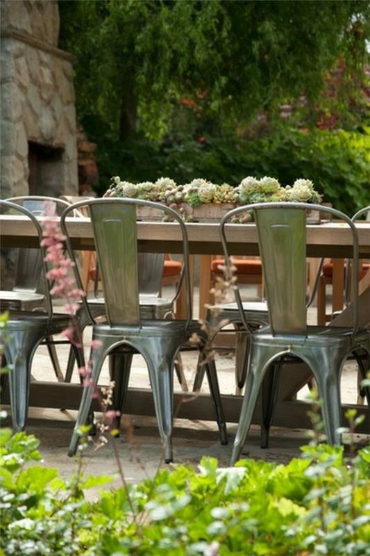 ξύλινο τραπέζι κήπου τραπεζαρία καρέκλες έπιπλα κήπου