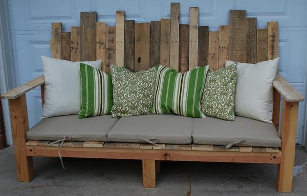 παλέτες ευρώ φτιάξτε τα δικά σας έπιπλα DIY ιδέες πάγκου πλάτη