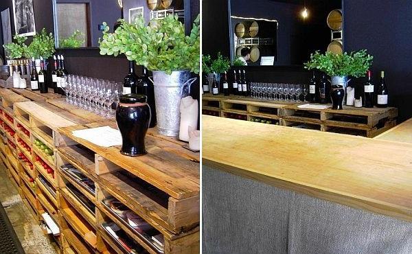 έπιπλα από ξύλινη παλέτα κάντε το μόνοι σας DIY ιδέες συμβουλή